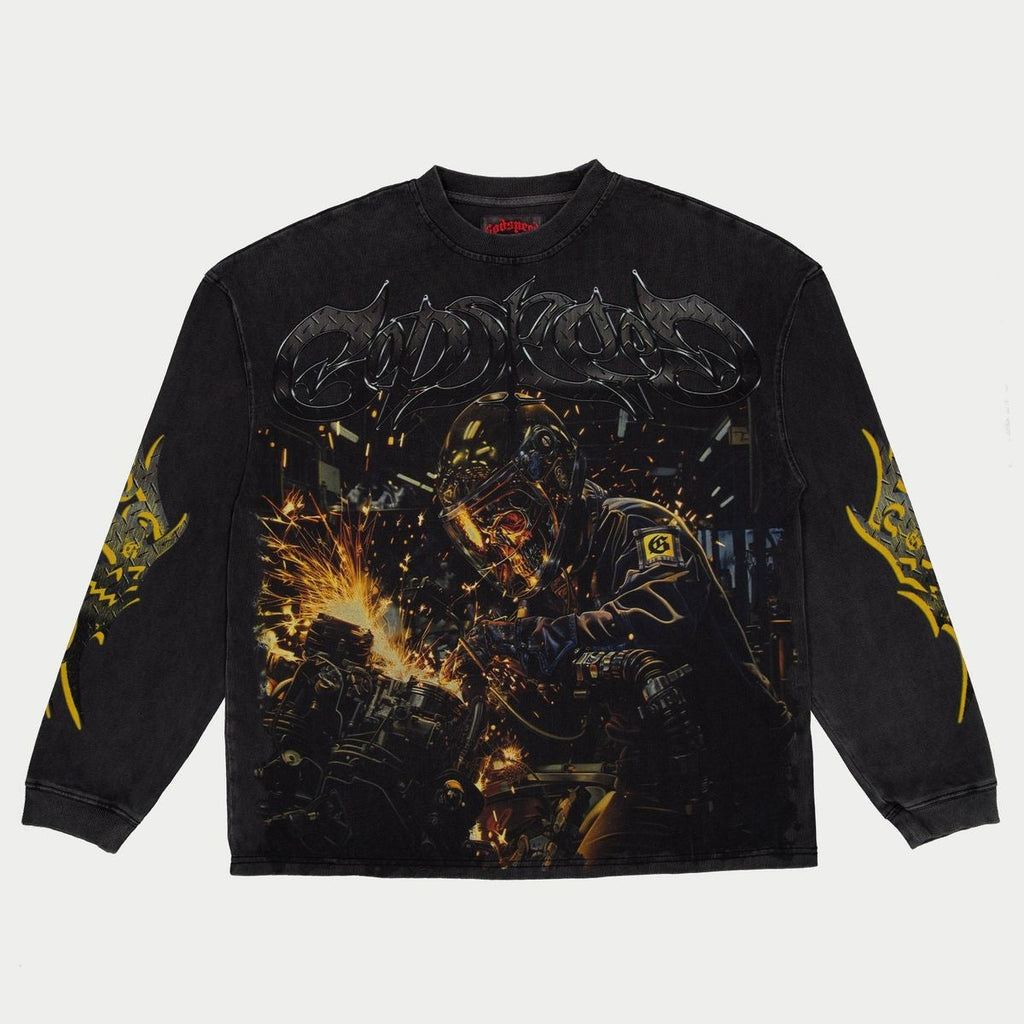 Godspeed Under Construction Long Sleeve Tee