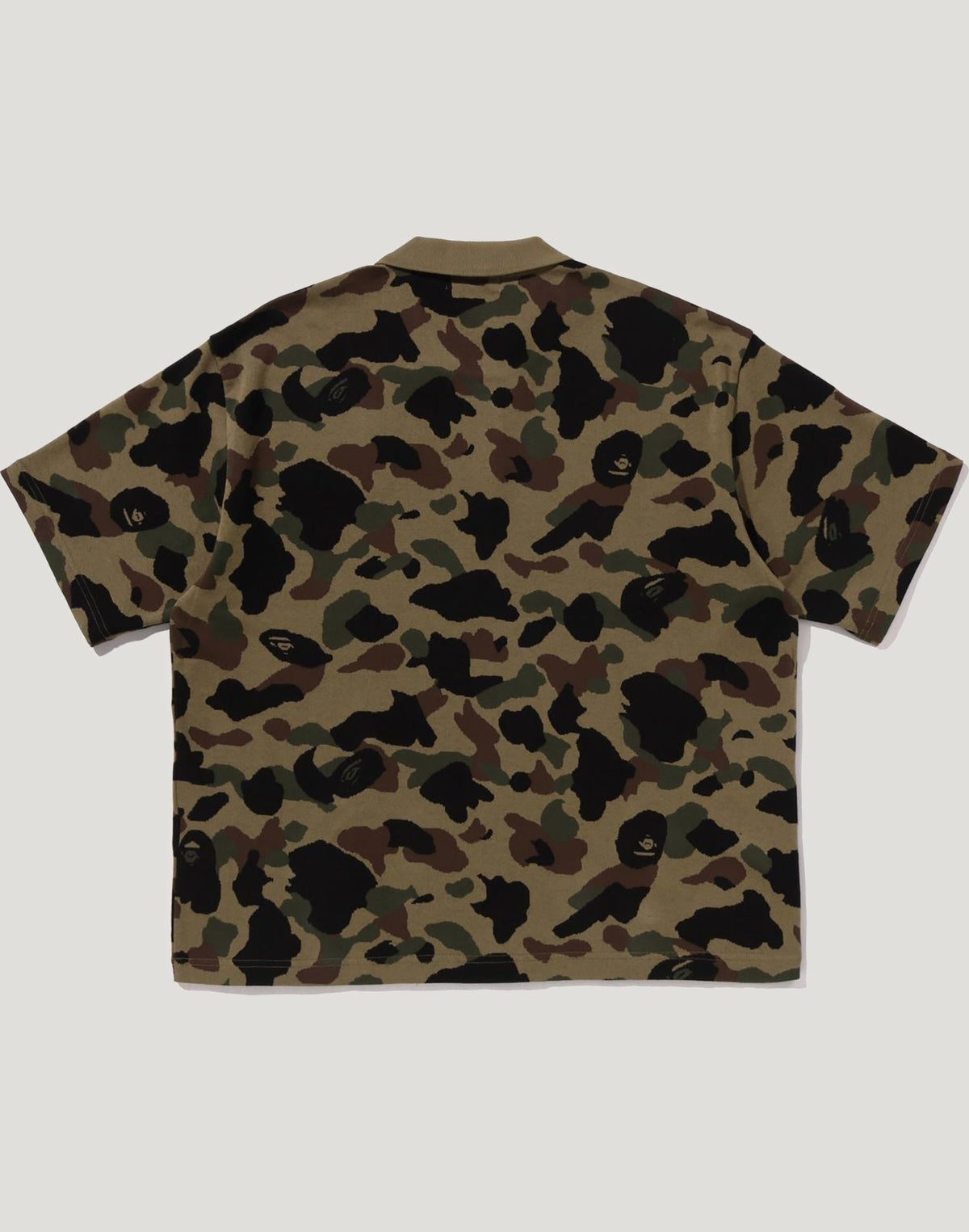 1ST CAMO JACQUARD LOGO RELAXED FIT POLO SHIRT MENS