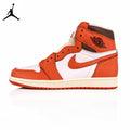 Air Jordan 1 High White-Orange Unisex Sneakers