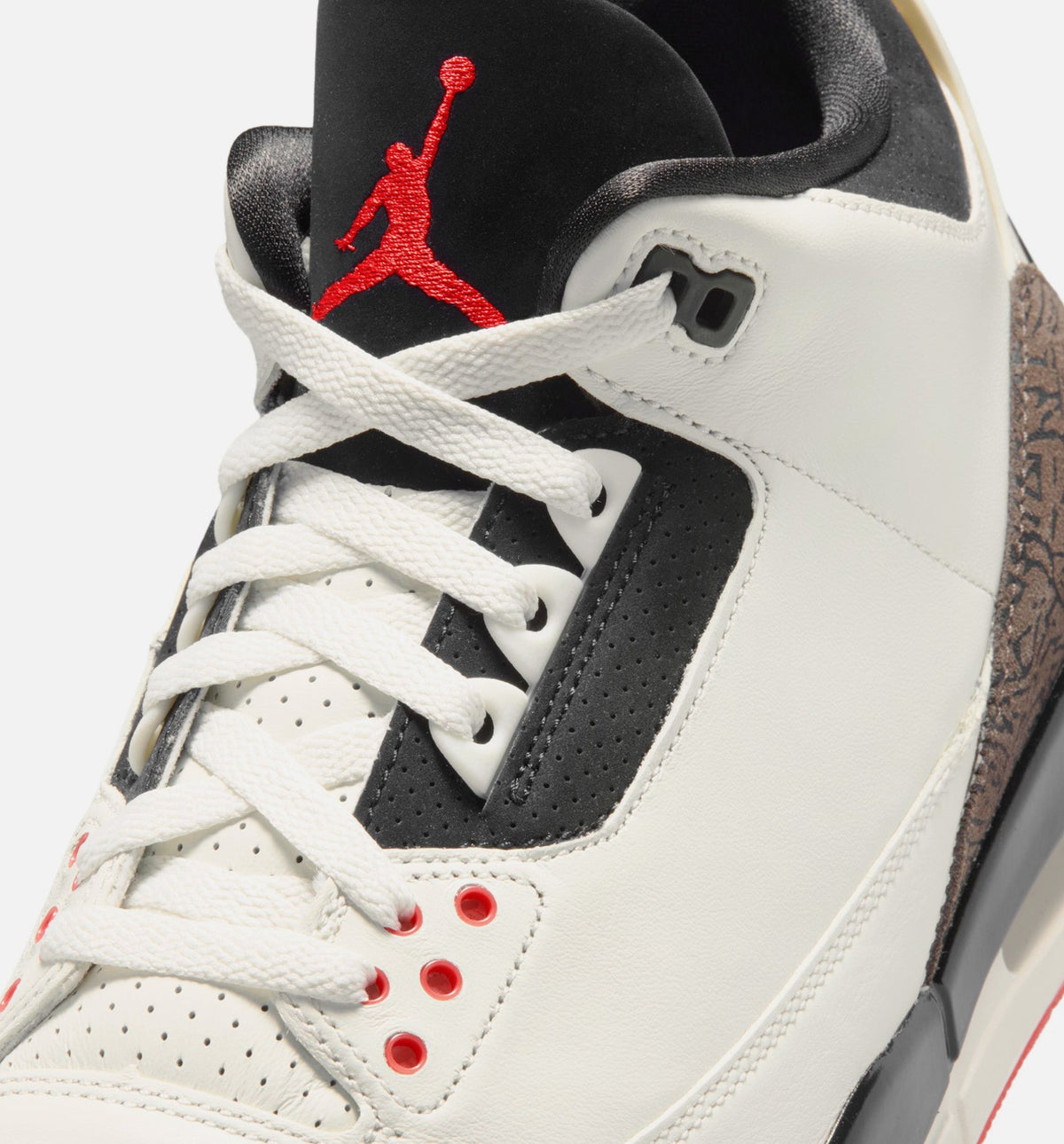 Air Jordan 3 Retro Sail And University Red Men's Lifestyle Shoes - Sail / Black / University Red / Pale Ivory