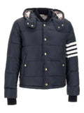 Thom Browne matte nylon 4-Bar down filled bomber