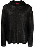 424 mesh long-sleeve hoodie