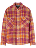 Palm Angels plaid-print shirt jacket