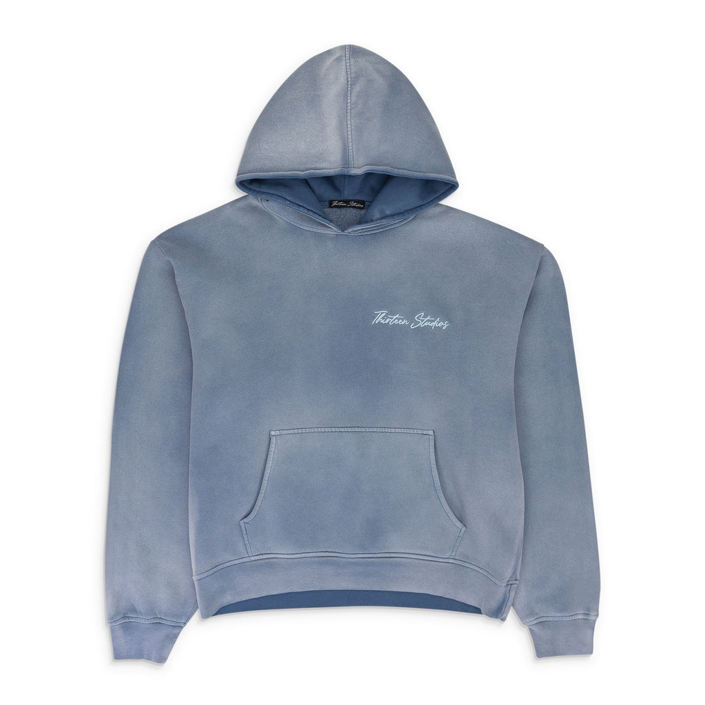 BLUE LOGO HOODIE