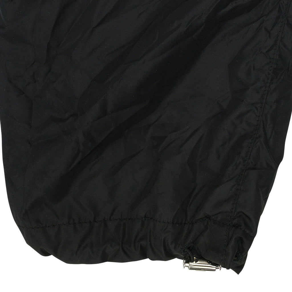 BLACK ANORAK LONG RAINCOAT