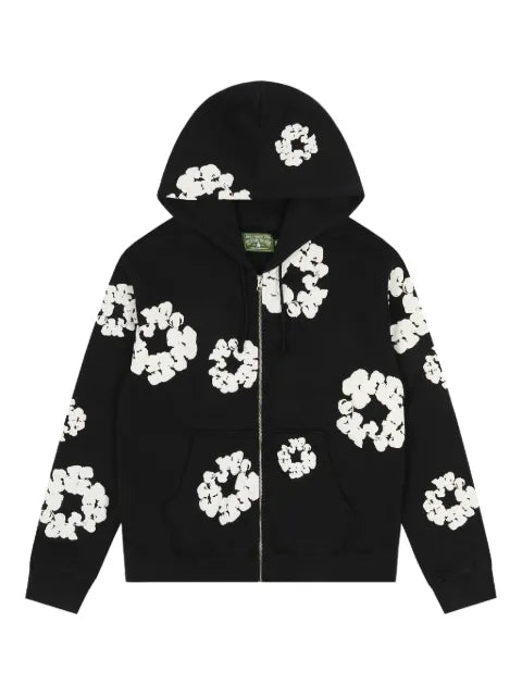Denim Tears wreath-print zip hoodie