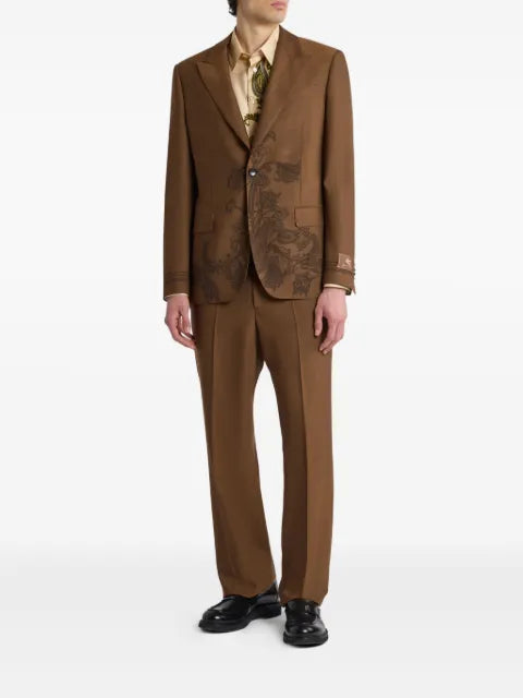 ETRO single-breasted jacket with placed motif