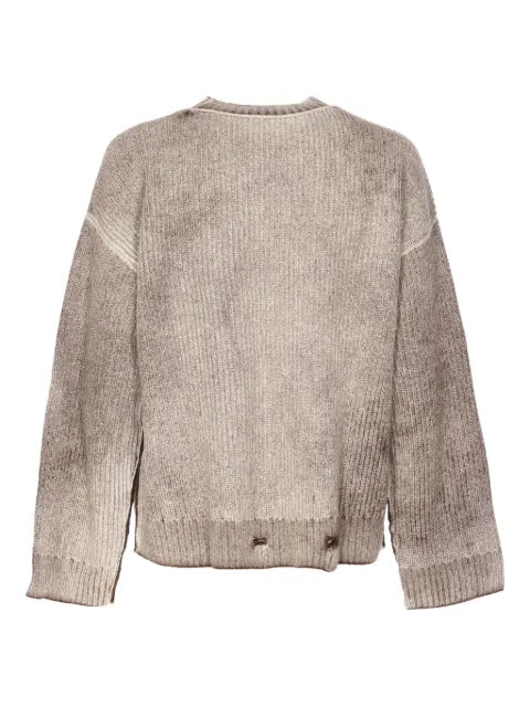 Represent distressed sweater