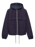 Prada Hooded Raglan Jacket - Navy