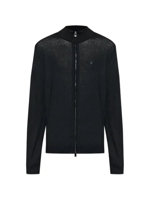 Emporio Armani high-neck zipped cardigan