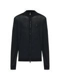 Emporio Armani high-neck zipped cardigan