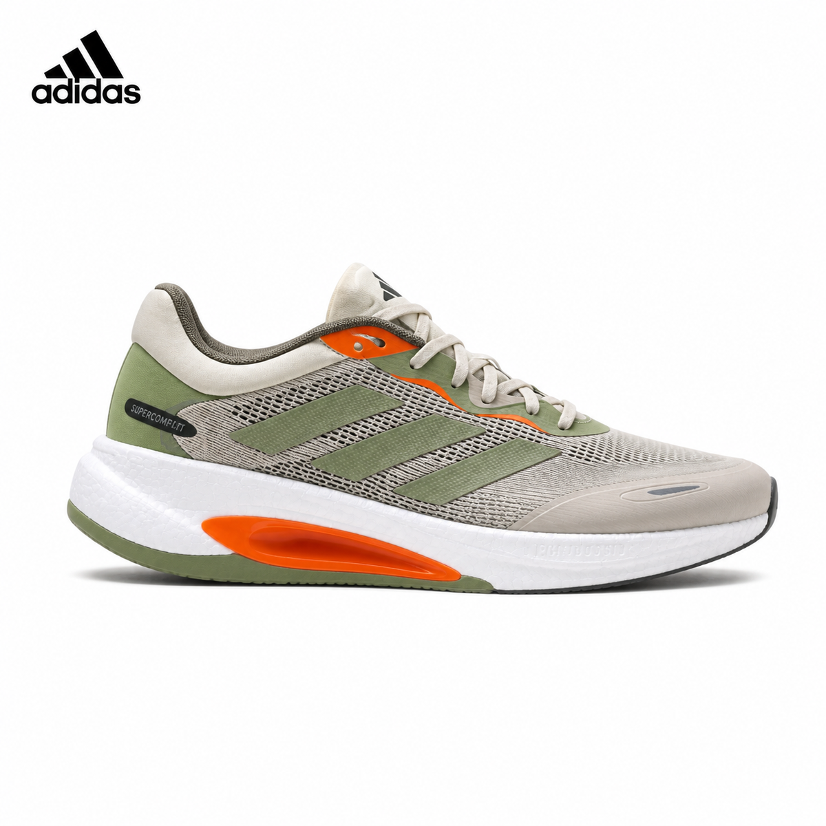 Adidas K81801750 Men's Running Shoes | Clean Everyday Trainer - White/Grey