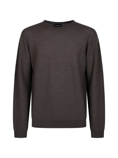 Giorgio Armani textured-knit sweater