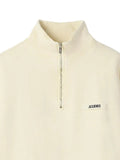 Jacquemus gros grain zipped-rollneck sweatshirt