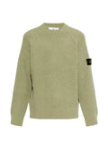 Stone Island logo-patch waffle-knit sweater