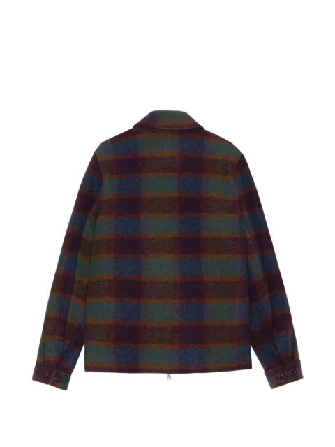Les Deux check-pattern zip-up jacket