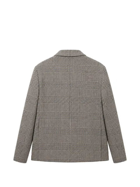 Tombolini Prince of Wales check double-breasted jacket