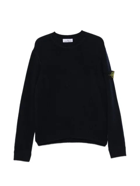 Stone Island Compass-patch knitted sweater