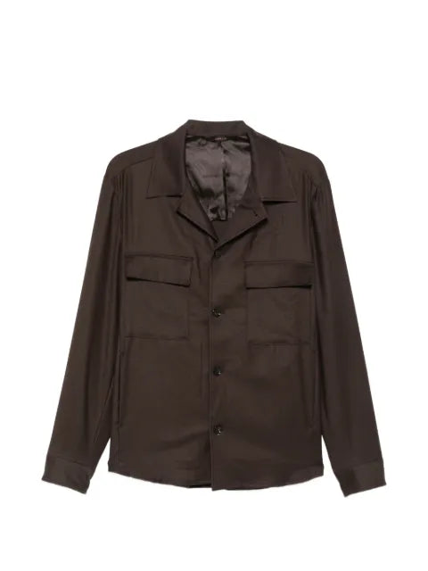 Briglia 1949 John button-up pocket-detail shirt jacket