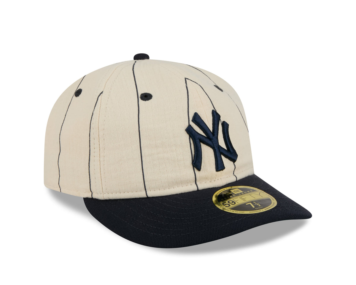 New Era 5950 Retro Crown New York Yankees Linen Fitted Hat