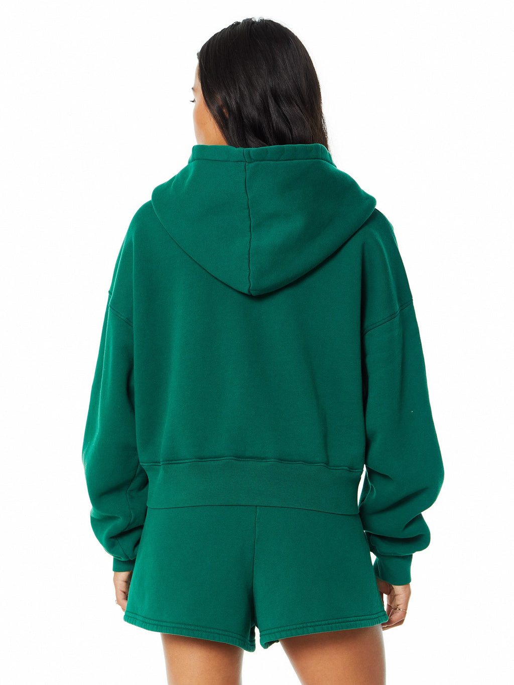 MARISSA CROP ZIP SWEATSHIRT