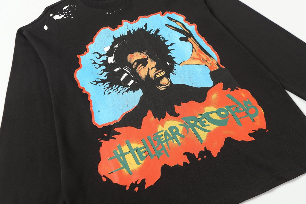 HEILSTAR Records Graphic Long-Sleeve T-Shirt