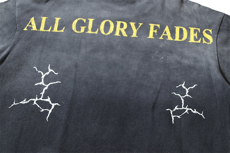VALE USA All Glory Fades Washed Black Graphic T-Shirt