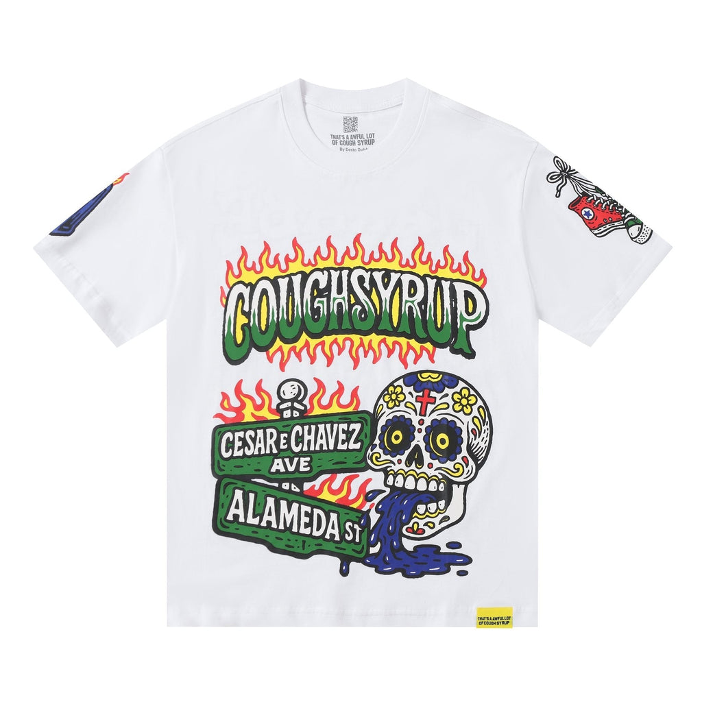 THAT'S A AWFUL LOT OF COUGH SYRUP Front & Back Graphic Short-Sleeve T-Shirt