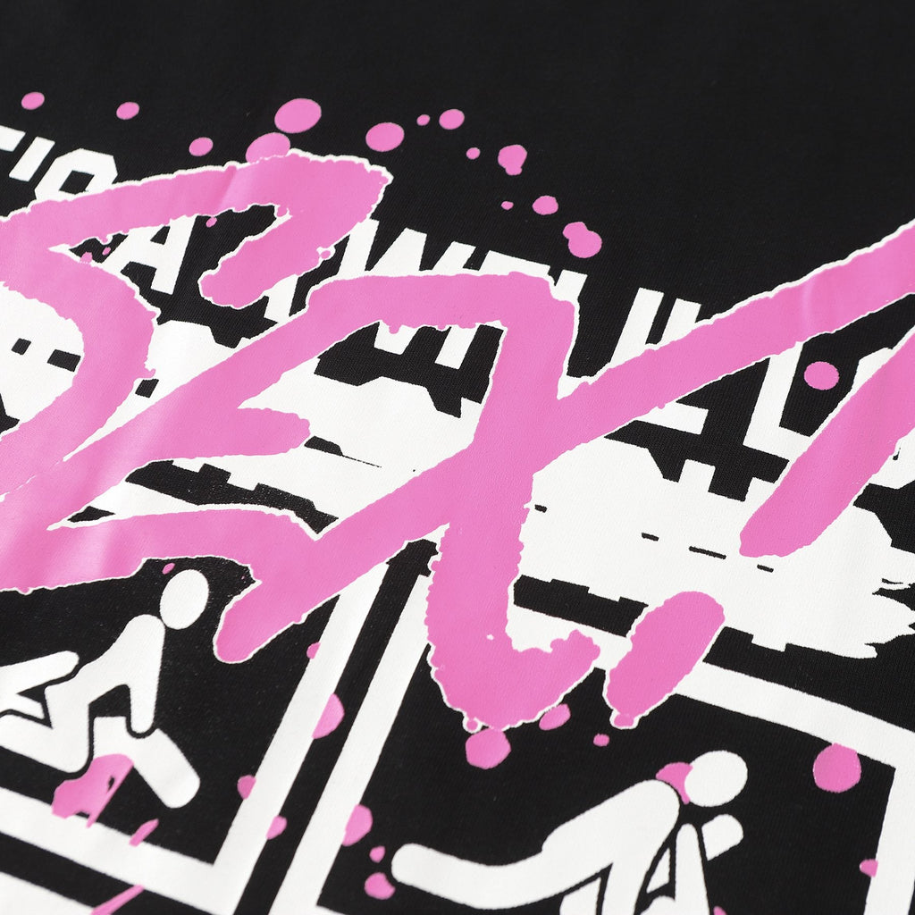 THAT'S A AWFUL LOT OF COUGH SYRUP White & Pink Graphic Short-Sleeve T-Shirt