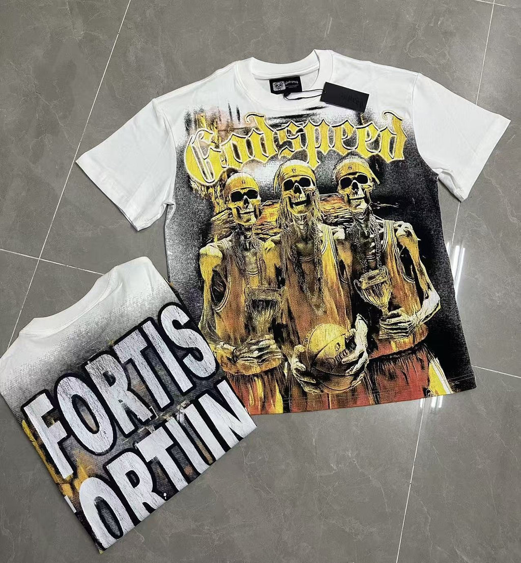 Godspeed Fortis Fortuna Adiuvat Graphic T-Shirt
