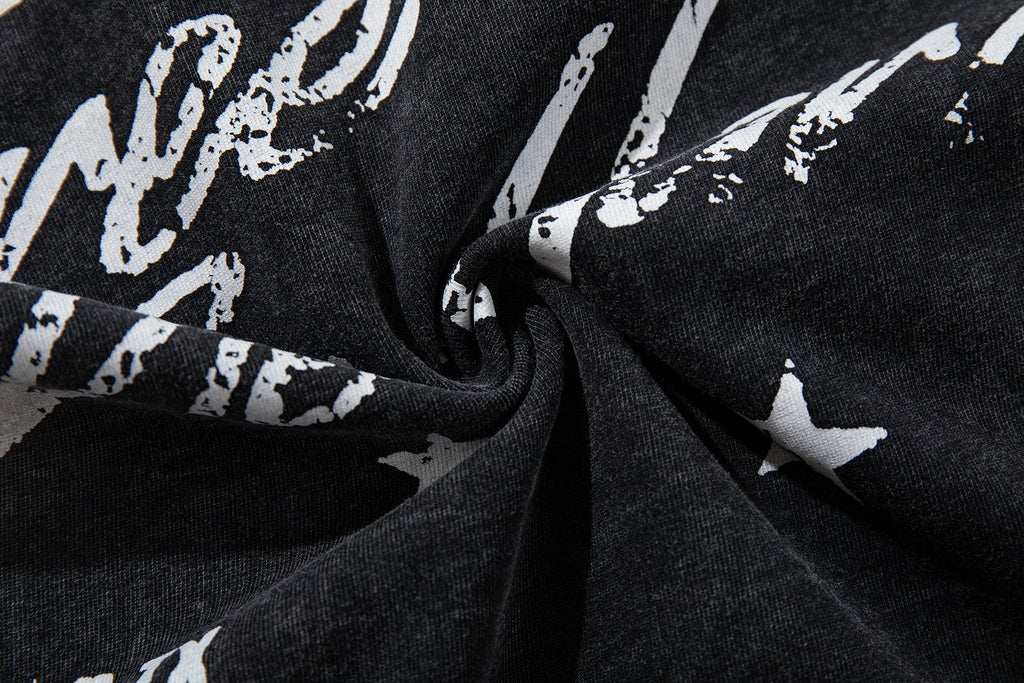 MAJESTIK Washed Black Tour Graphic T-Shirt