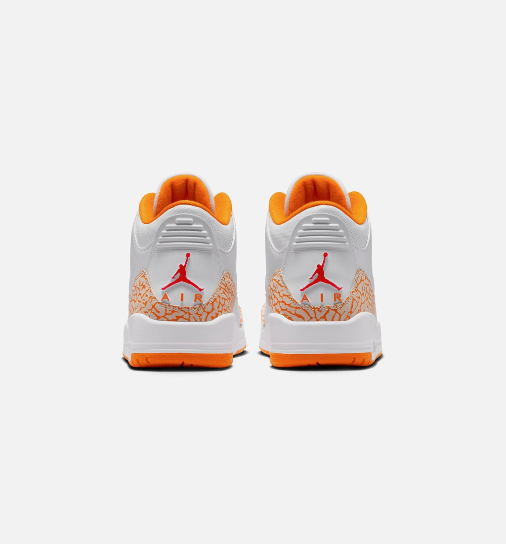 Air Jordan 3 Retro Orange Citrus Women's Sneakers - White / Orange Citrus