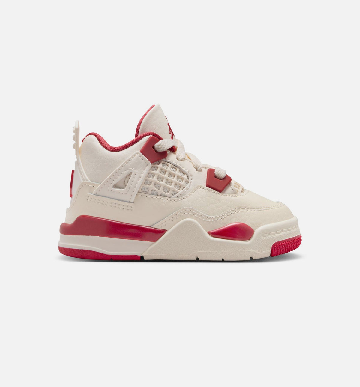 Air Jordan 4 Retro Valentine's Day Infant/Toddler Lifestyle Shoe – Pale Ivory/Sierra Red/Tough Red
