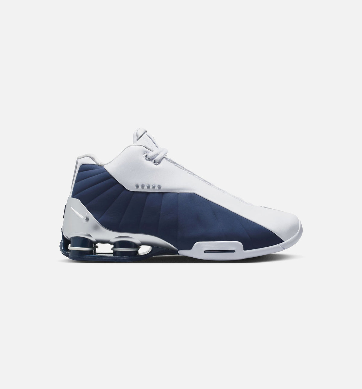 Nike Shox BB4 "Olympic" Men's Shoe – White/Midnight Navy/Metallic Silver