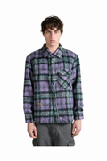 BISOUS SKATEBOARDS GARAGE FLANNEL SHIRT Purple