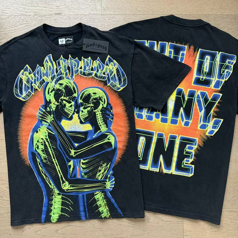 Godspeed Out of Many, One Skeleton Graphic T-Shirt