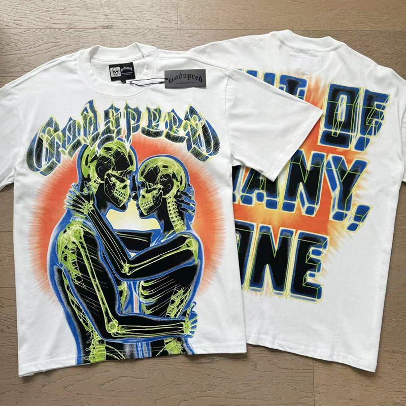 Godspeed Out of Many, One Skeleton Graphic T-Shirt