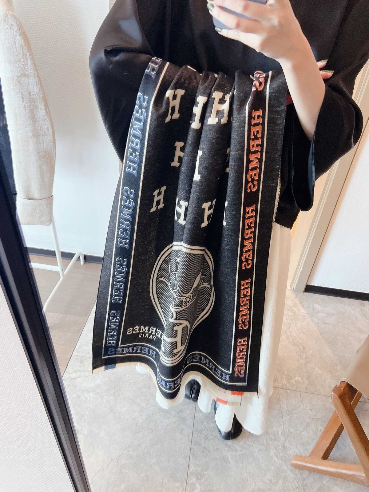 Hermès Equestrian Motif Scarf