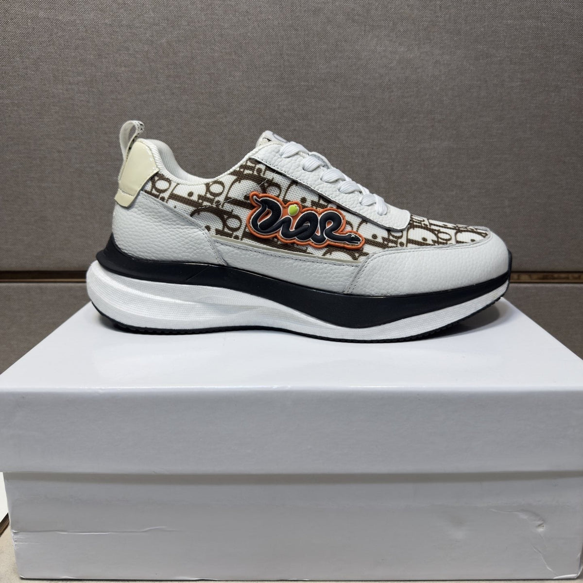 Dior Patterned Low-Top Men's Sneakers