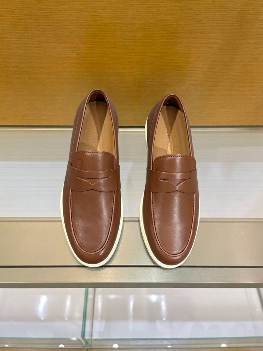 TOD'S Brown Penny Loafers