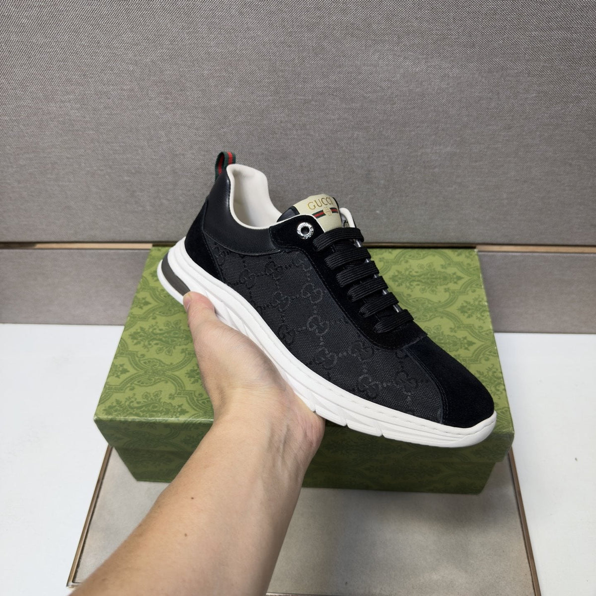 Gucci Patterned Low-Top Sneakers