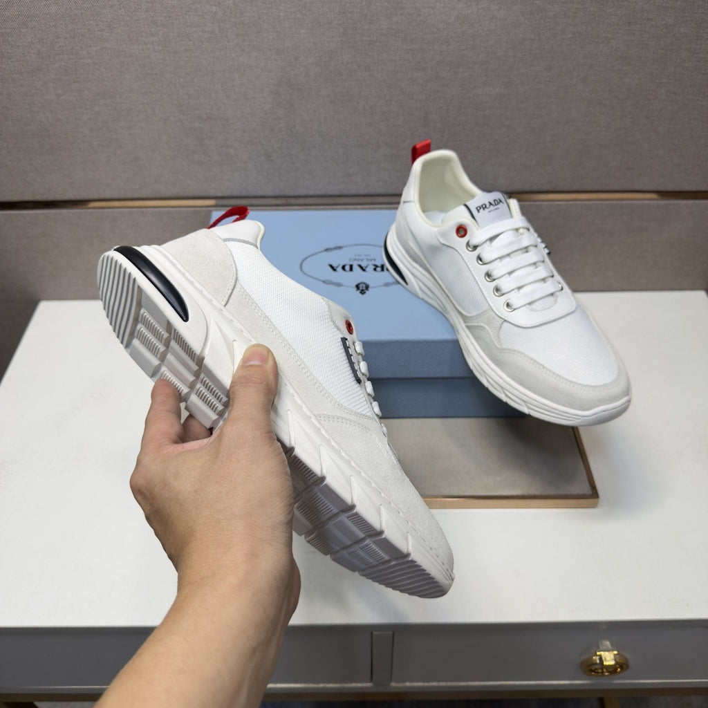 Prada Men's Paneled Low-Top Sneakers