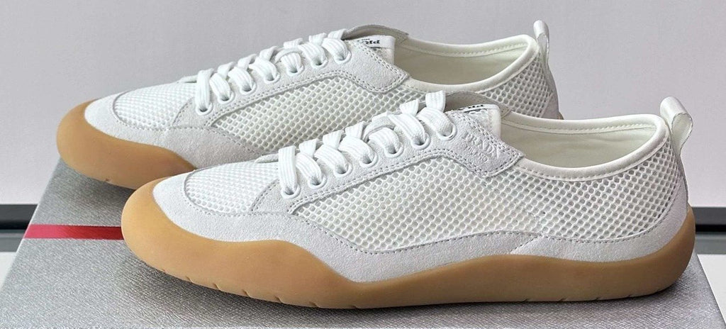 Prada Men's Low-Top Perforated Sneakers