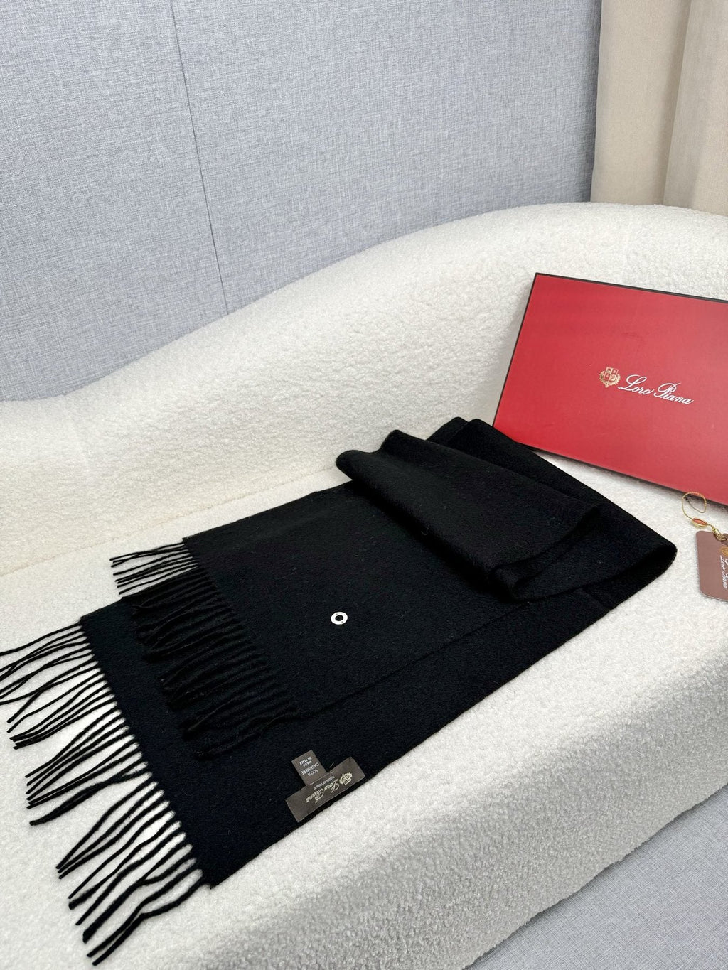 Loro Piana Fringed Cashmere Scarf