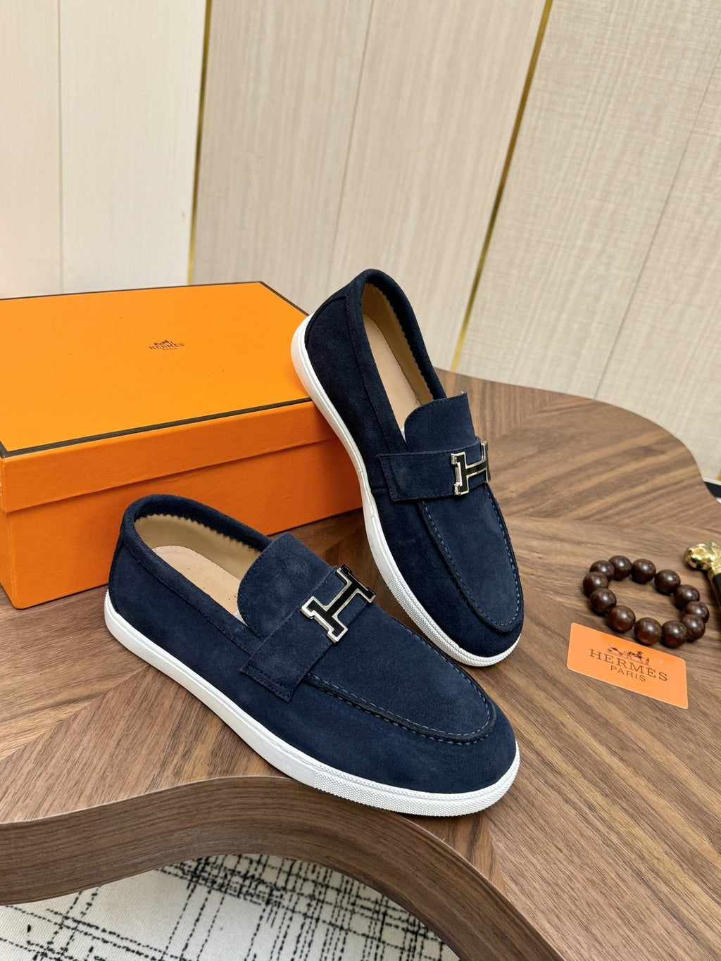 Hermès Hardware-Detail Slip-On Shoes