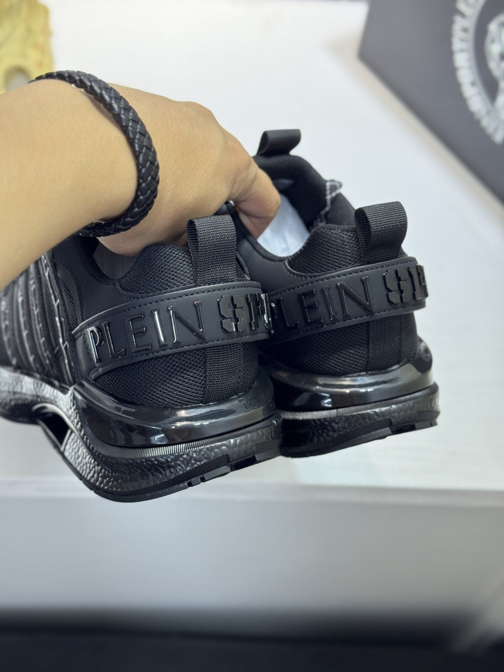 Philipp Plein Men's Mesh Panel Low-Top Sneakers