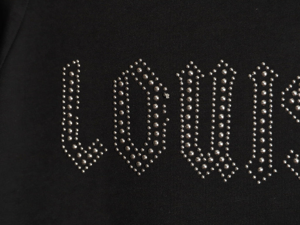 Louis Vuitton Dotted Lettering T-Shirt - Black